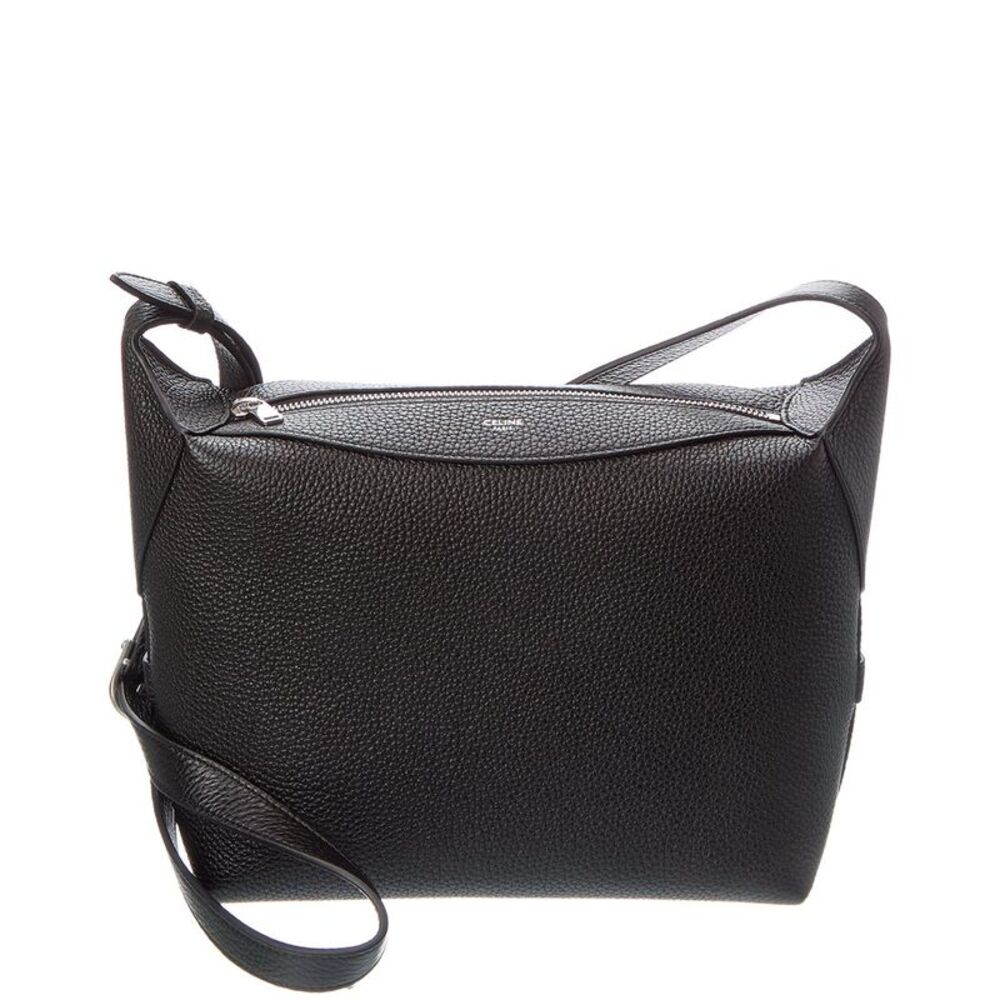 Celine Harry Leather Shoulder Bag, Black